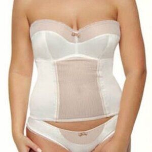 Parfait by Affinitas Cassandra Strapless Bustier 5407 E,FF,F,G,H,I NWT Ivory